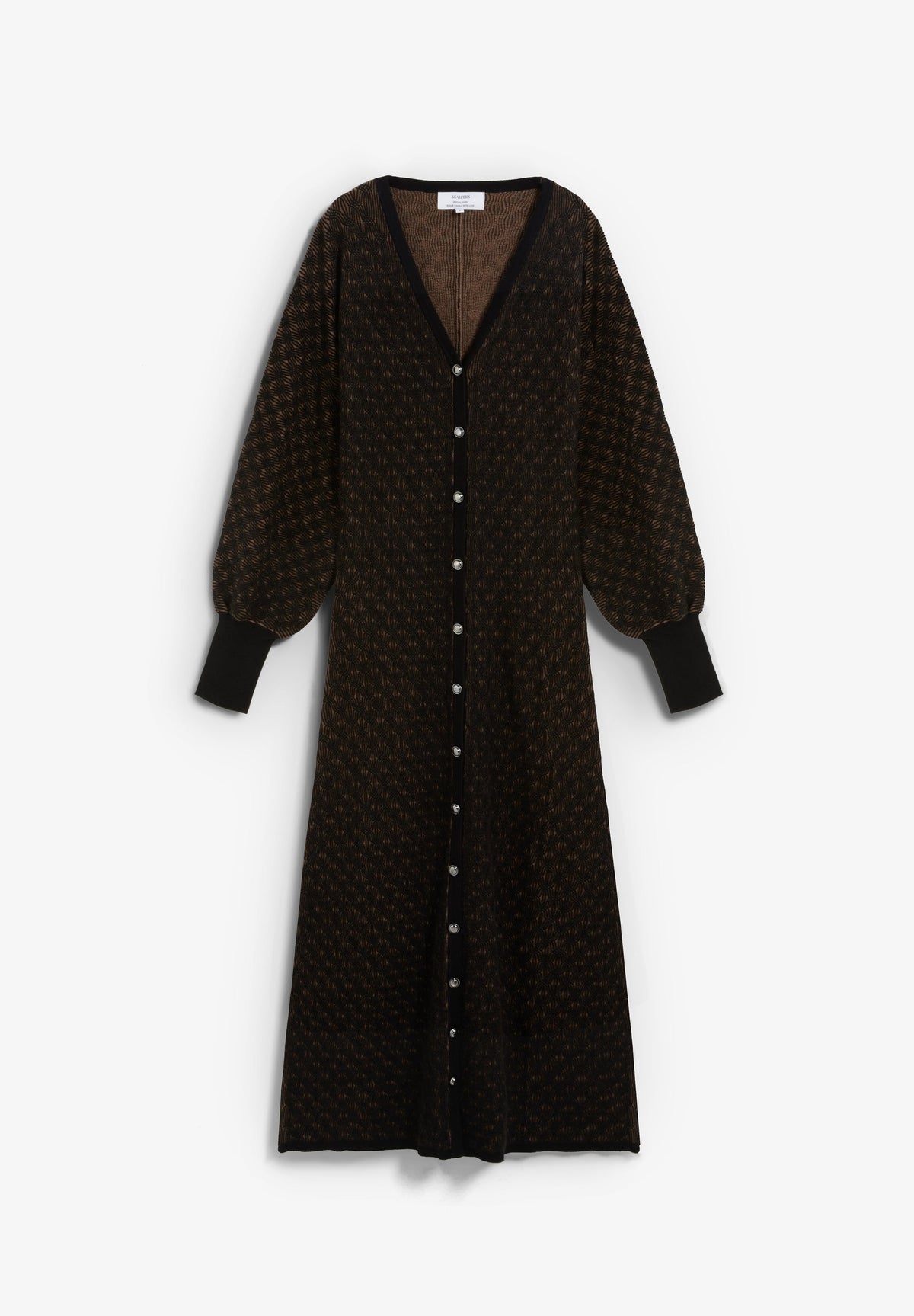 SCNET KNIT V DRESS