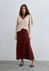 STRIPED OPENWORK SKIRT