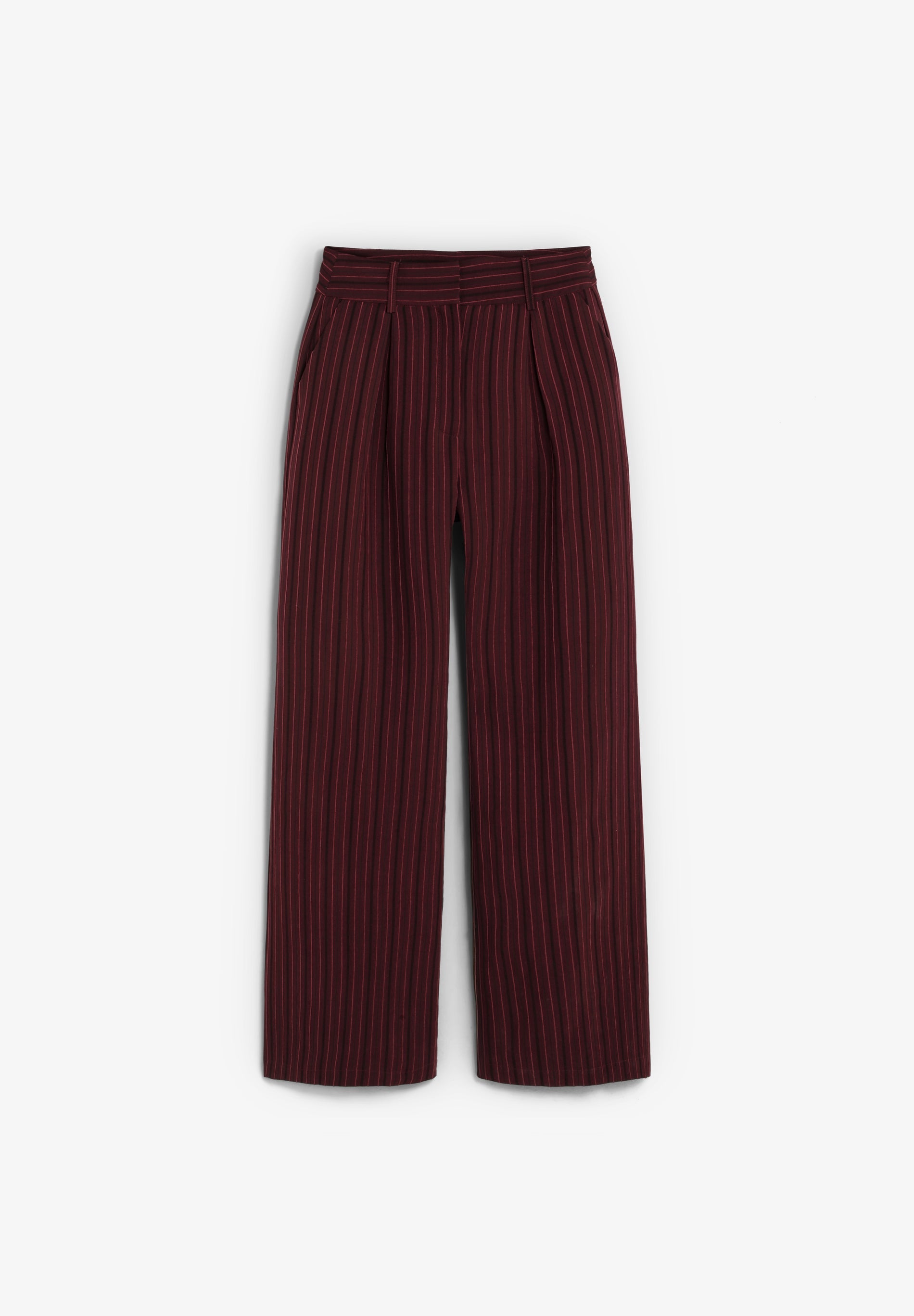 GERADE GESCHNITTENE HOSE MIT STREIFEN