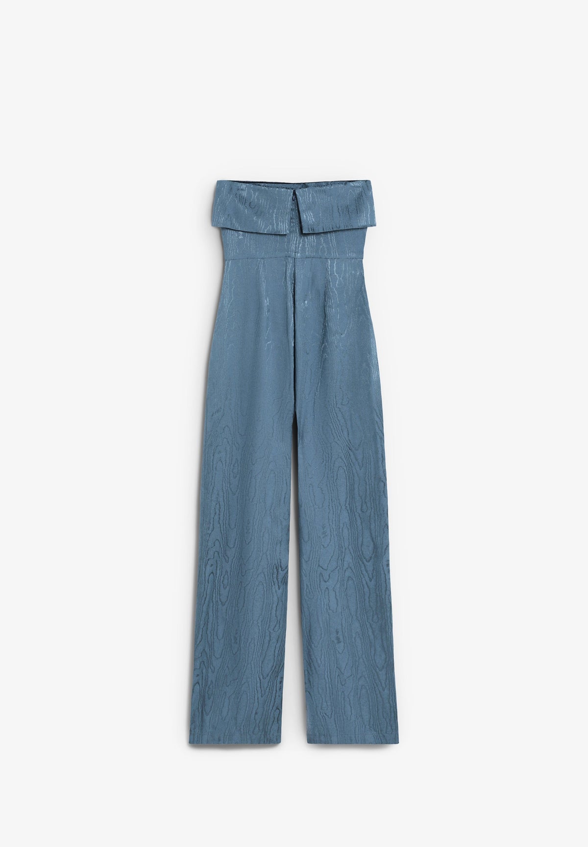JACQUARD-JUMPSUIT MIT TRÄGERLOSEM AUSSCHNITT