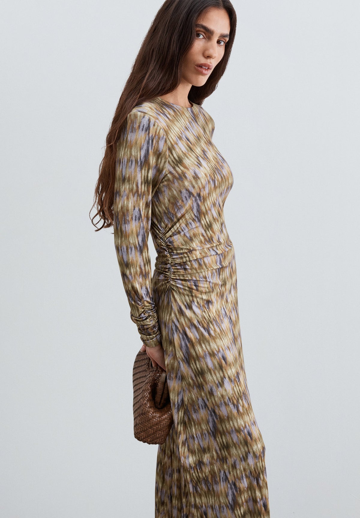MULTICOLOURED FLOWING DRESS