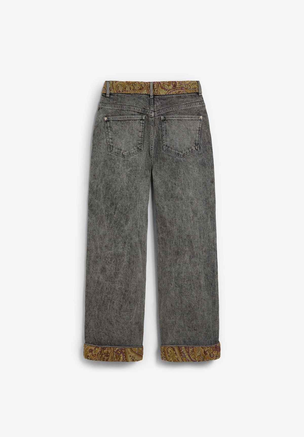 JEANS WITH PAISLEY DETAIL