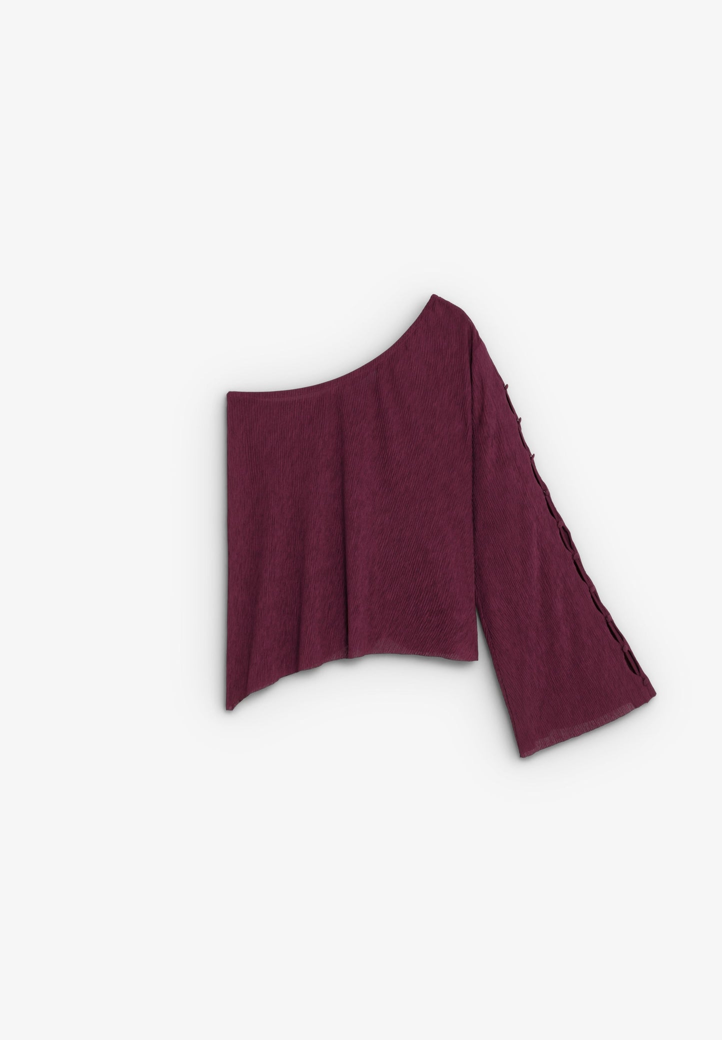 SCPLEATED HOLES JERSEY TOP
