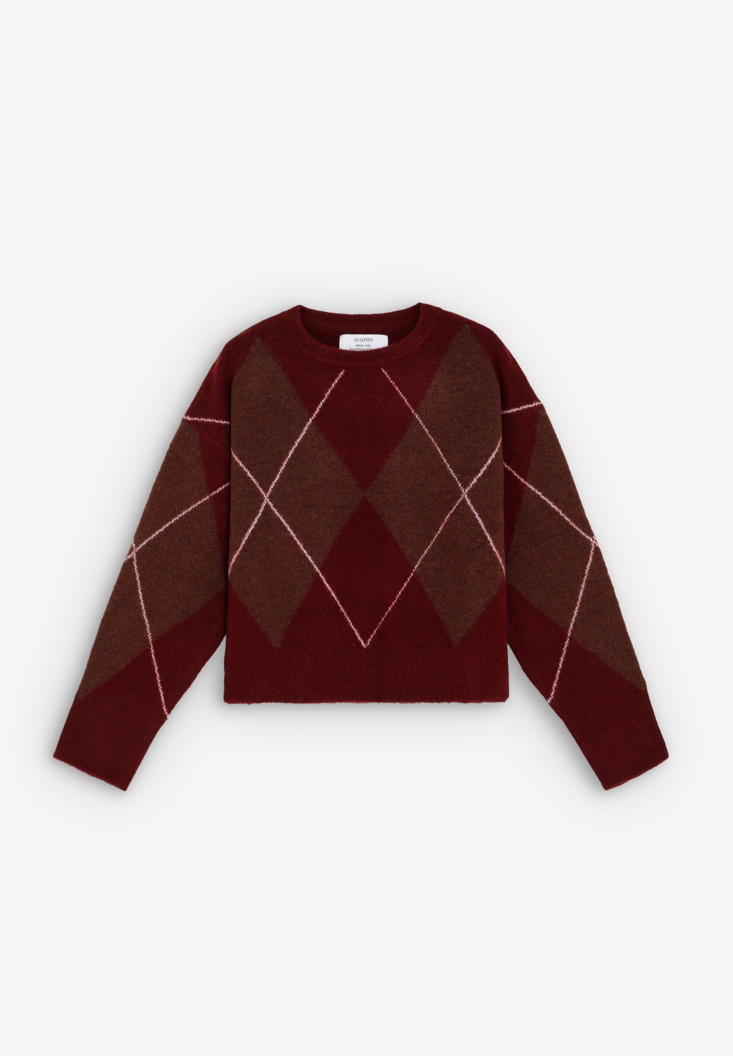 WOOL DIAMOND PATTERN SWEATER