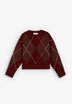 WOOL DIAMOND PATTERN SWEATER