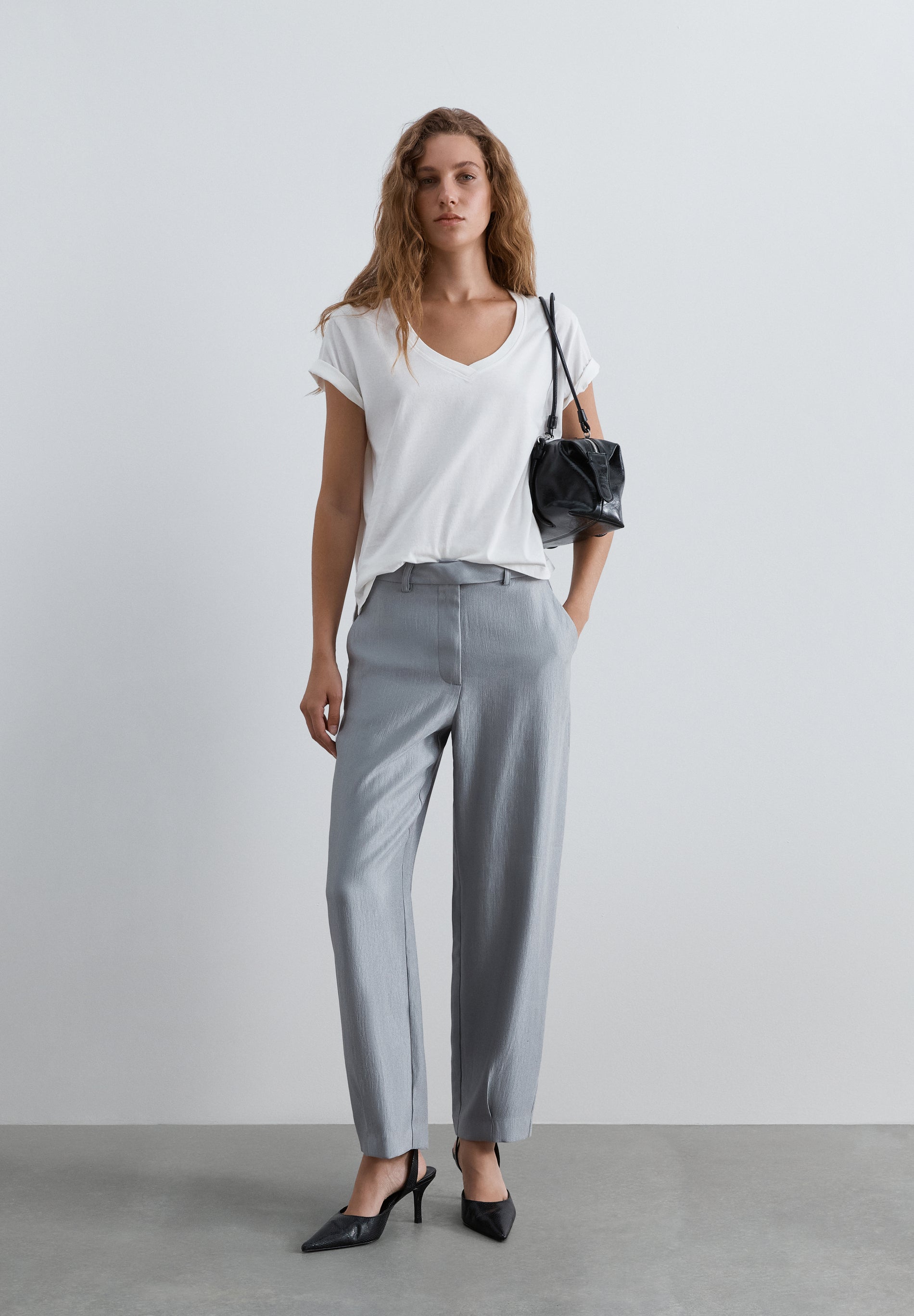 STRAIGHT-LEG HOSE MIT HOHEM BUND