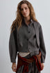 TIE NECK BOMBER JACKET