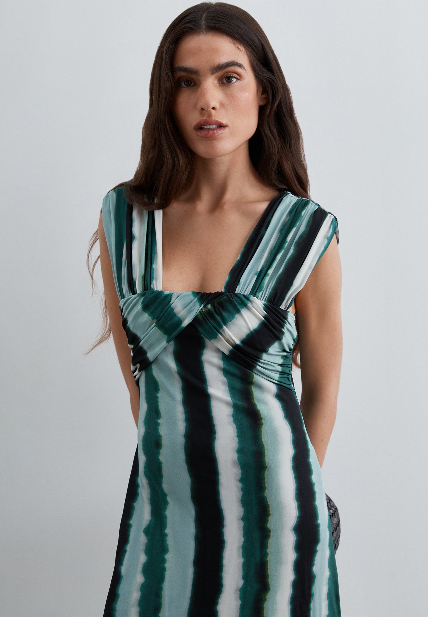 VESTITO DRAPPEGGIATO STAMPA TIE DYE