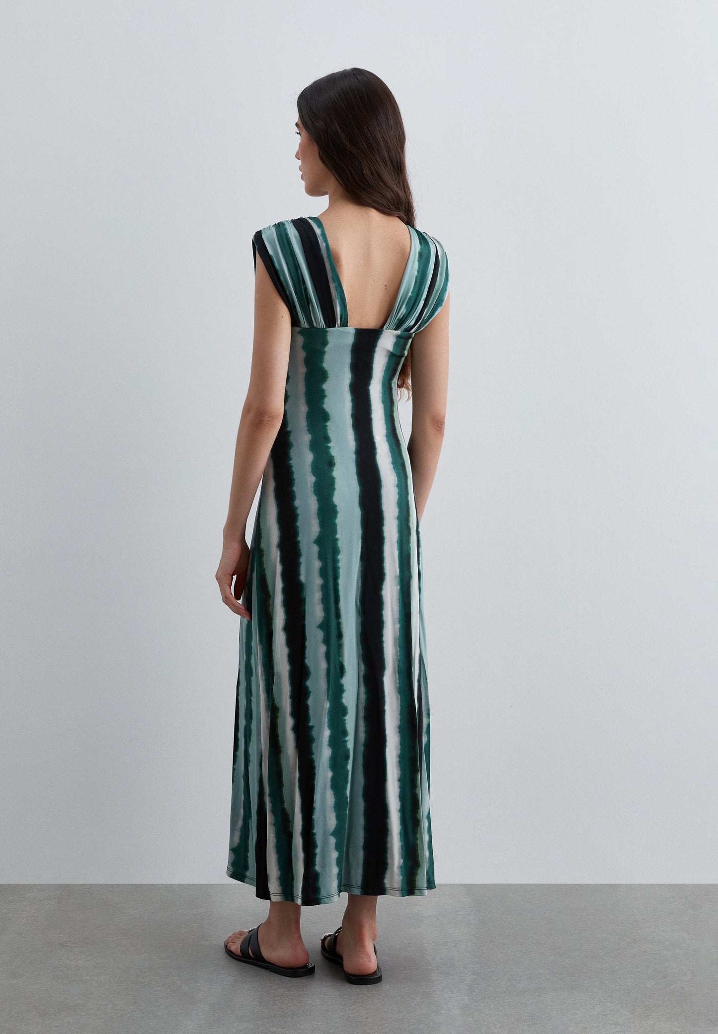 VESTITO DRAPPEGGIATO STAMPA TIE DYE