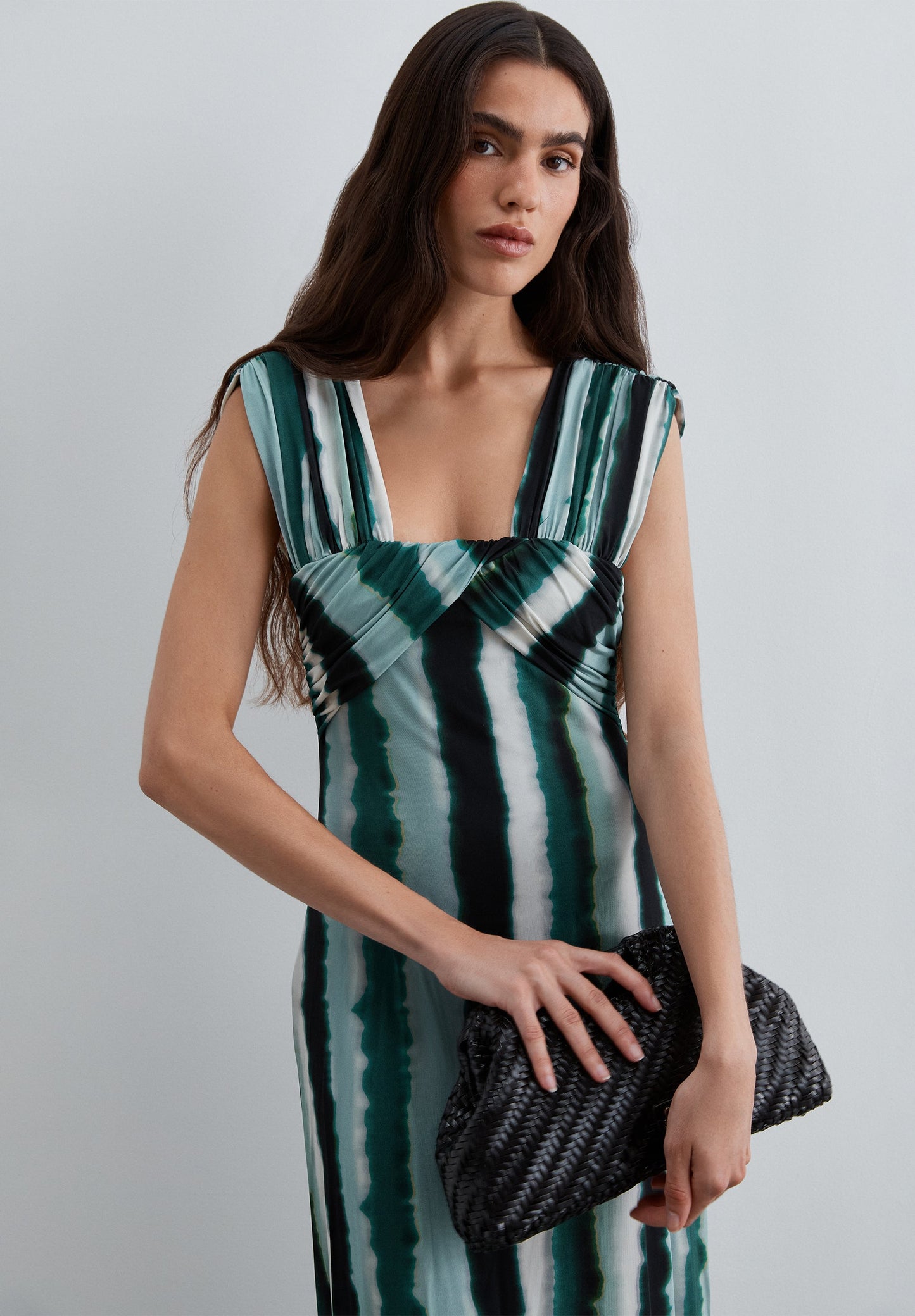 VESTITO DRAPPEGGIATO STAMPA TIE DYE