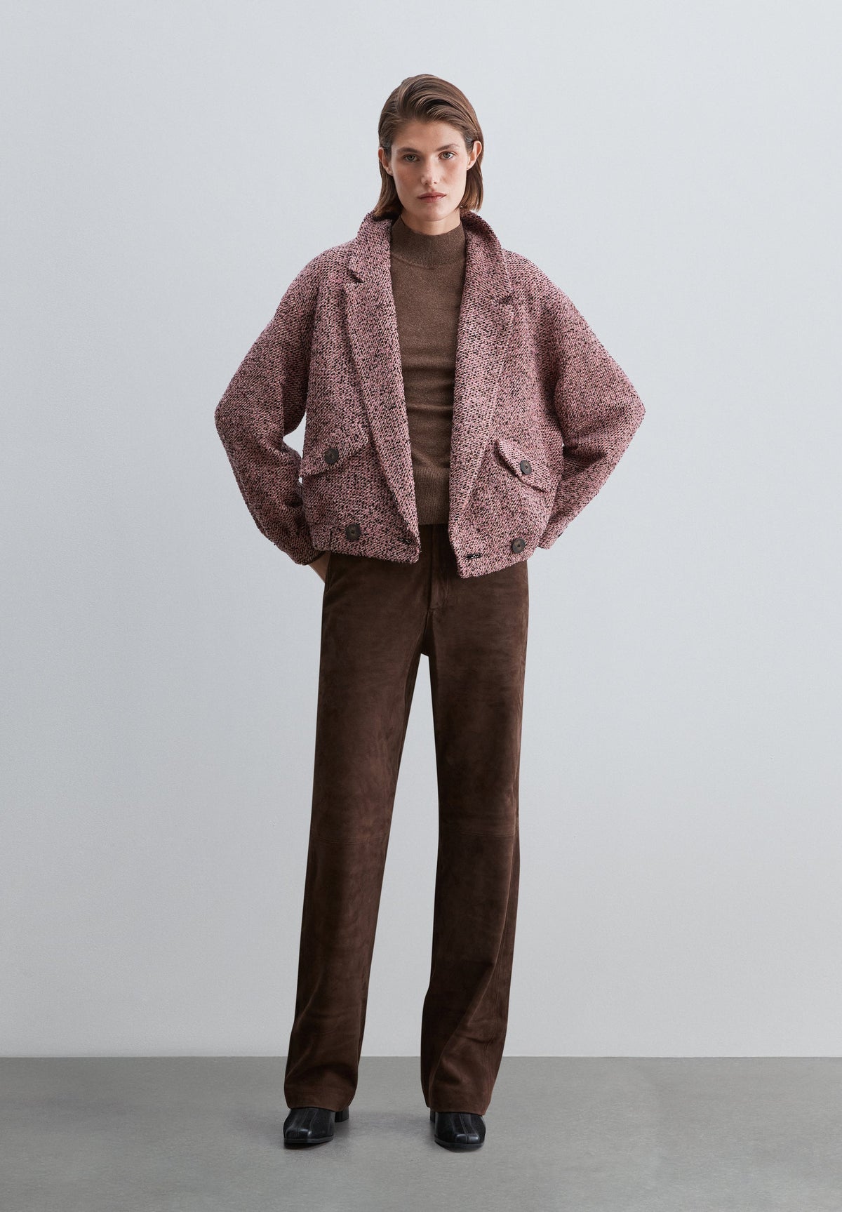 BOMBER JACKET WITH LAPELS
