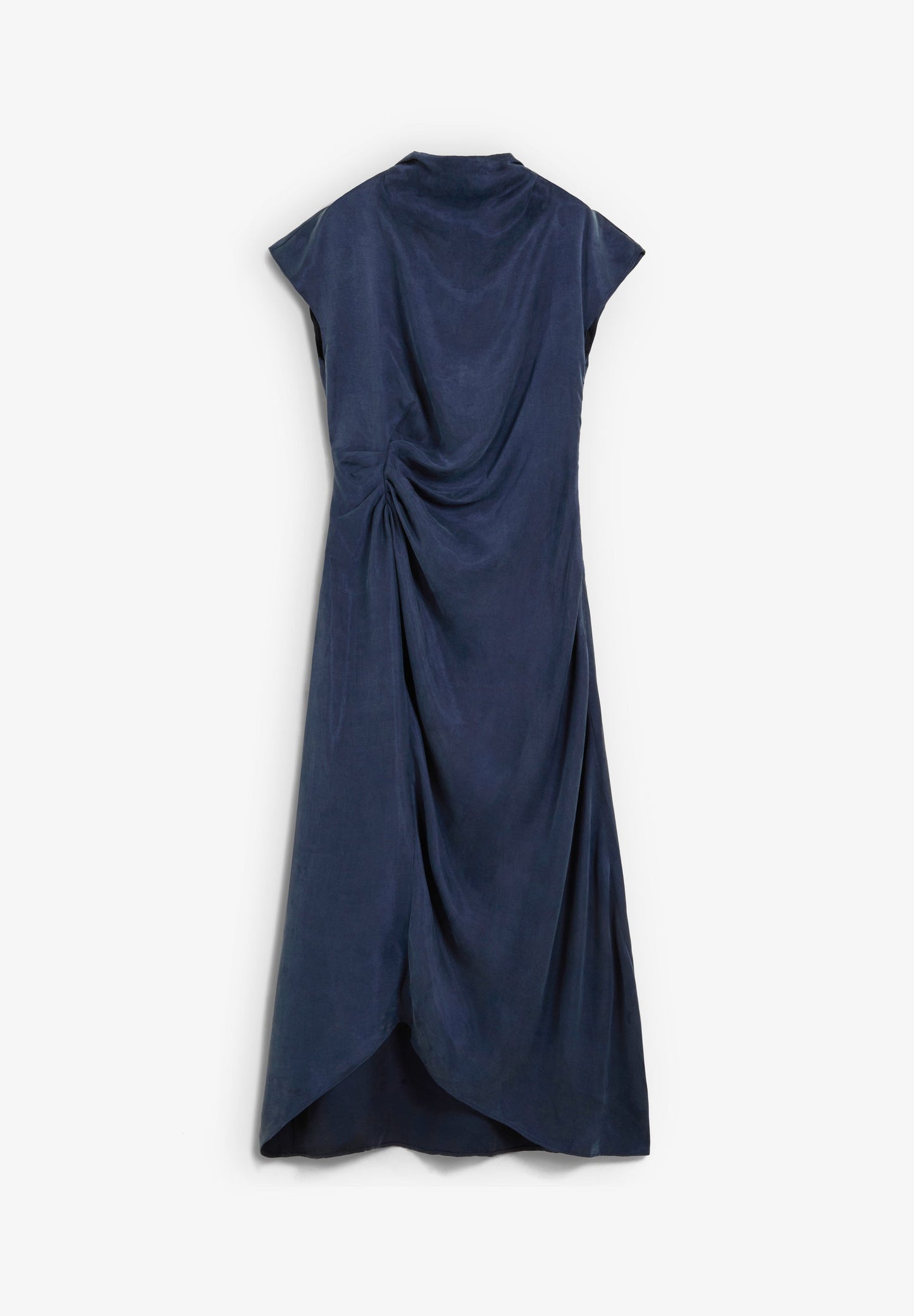 FLOWING DRAPED SIDE DRESS