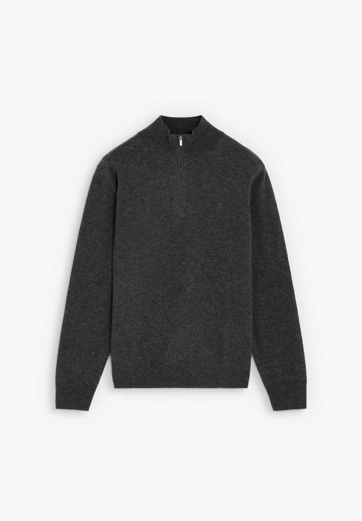 HALF-ZIP WOOL SWEATER