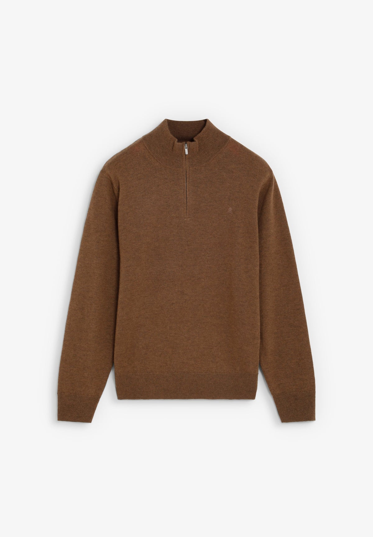 HALF-ZIP WOOL SWEATER
