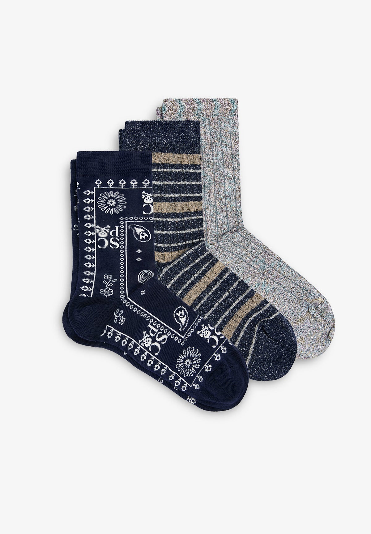 LOT DE CHAUSSETTES MI-HAUTES