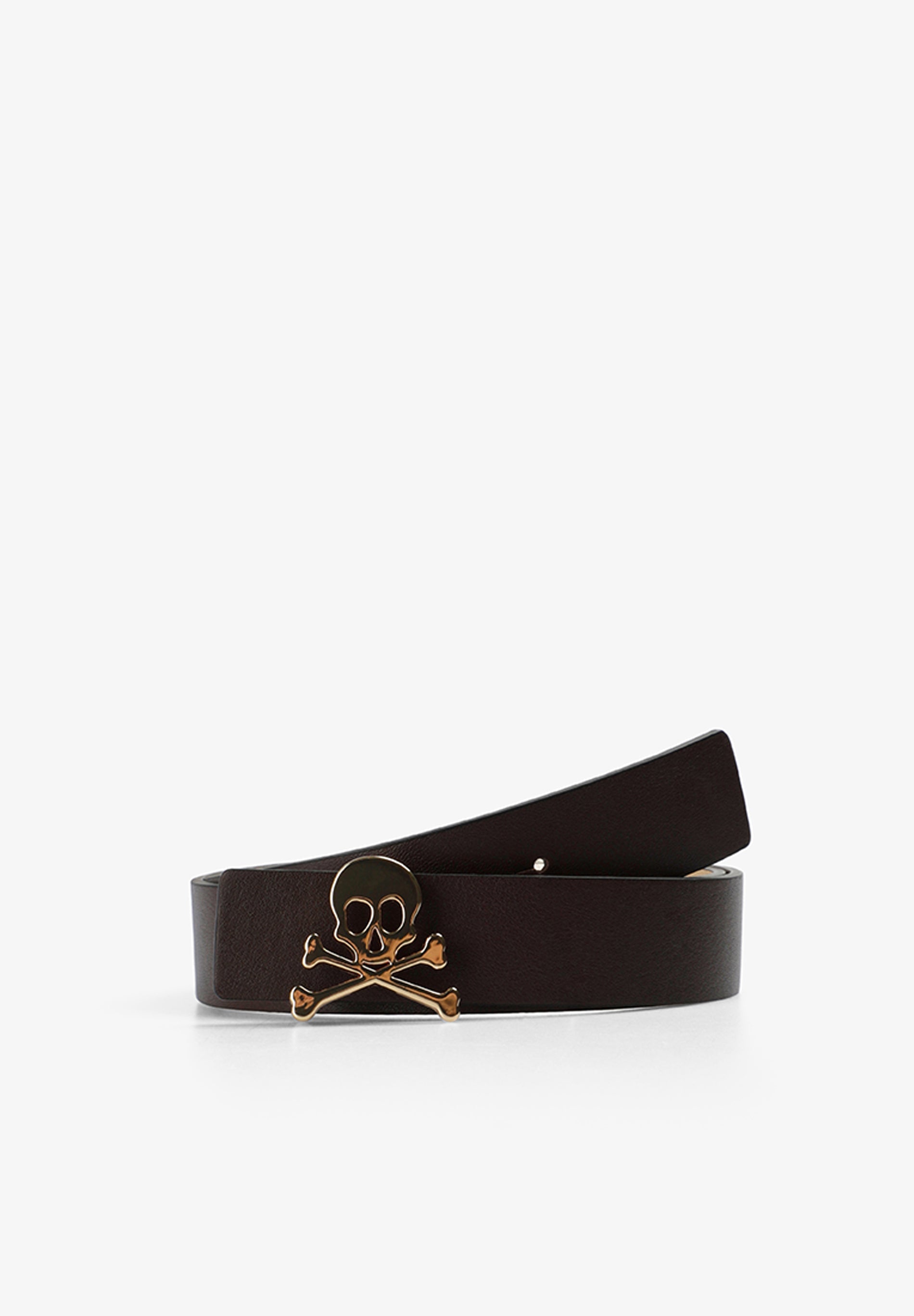 CEINTURE CUIR RÉVERSIBLE SKULL