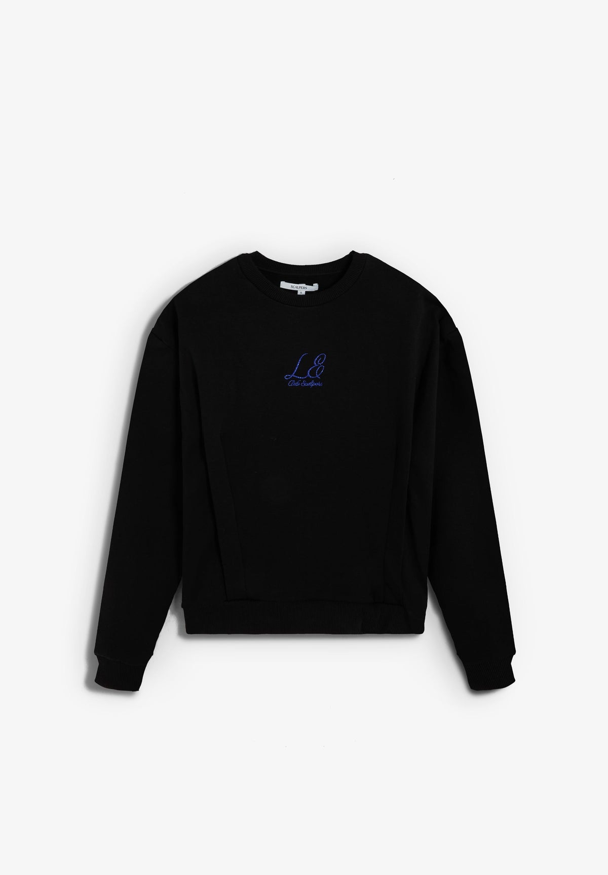 SCSHOULDER PADS EMB SWEATER
