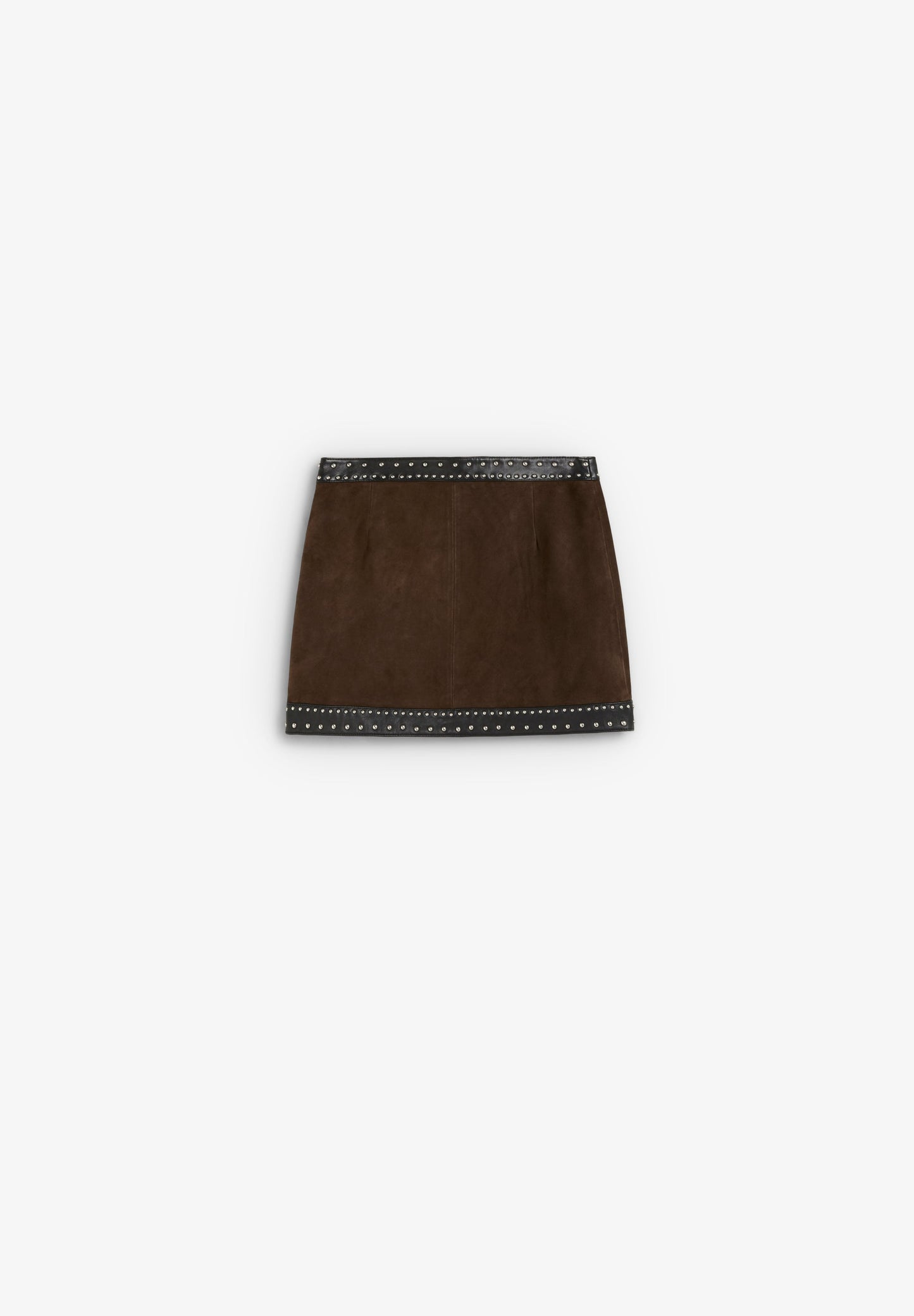 SCSTUDS DUOLEATHER MINI SKIRT