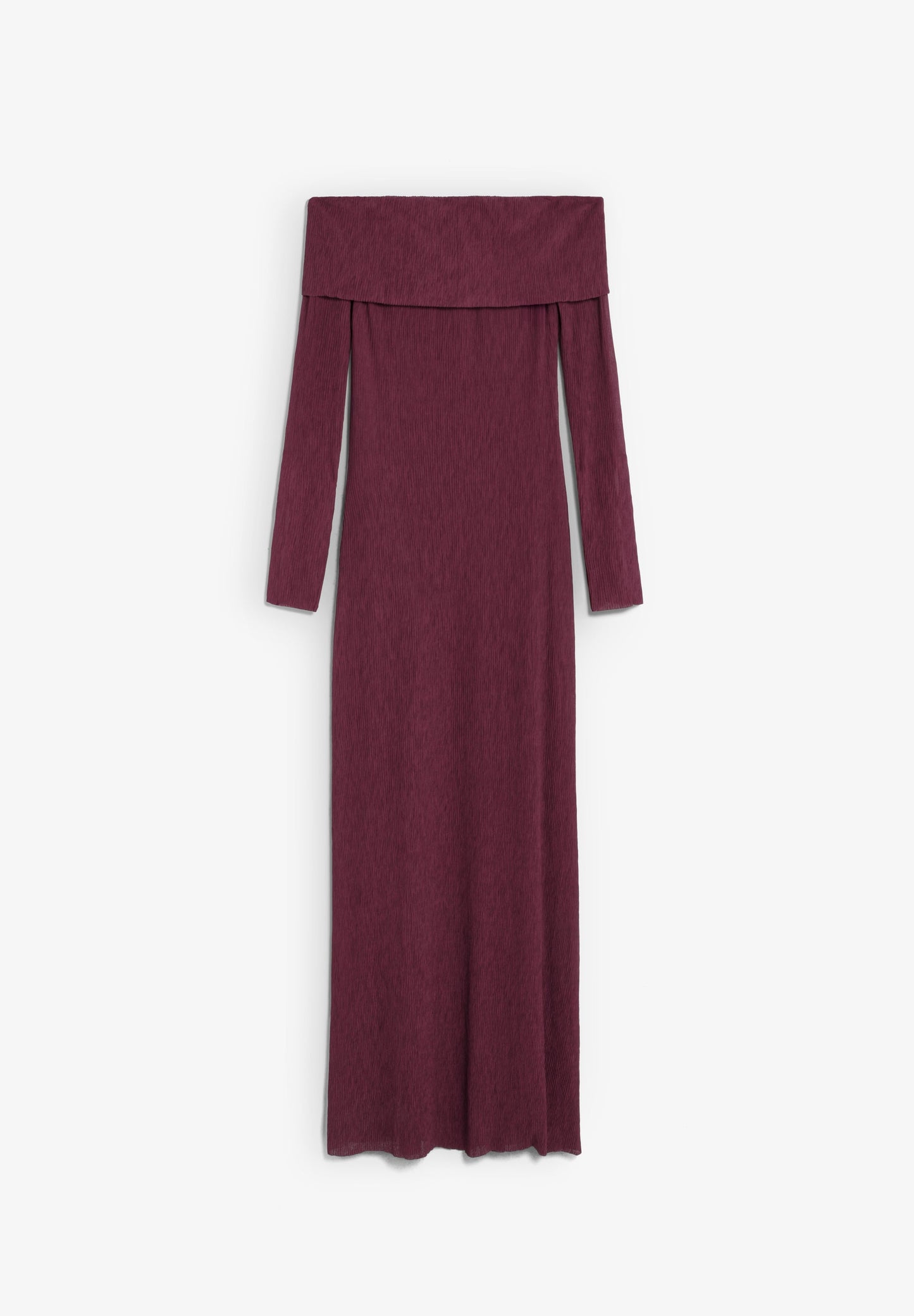 SCOFFSHOULDER HOLES JERSEY DRESS