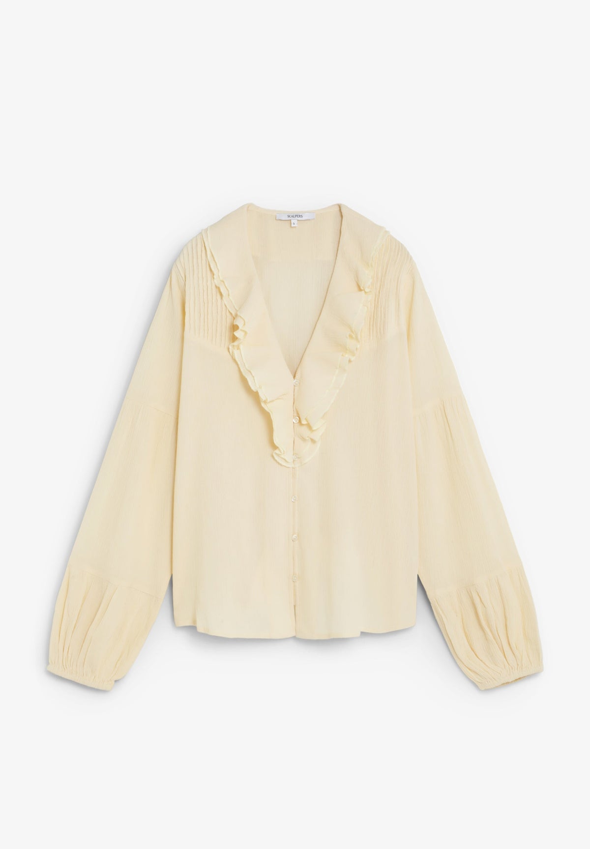 CHEMISE PLISSÉE VOLANTS