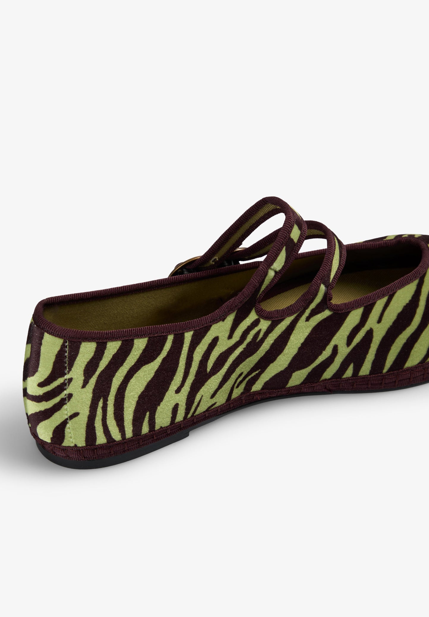 BALLERINAS AUS SAMT MIT ANIMALPRINT