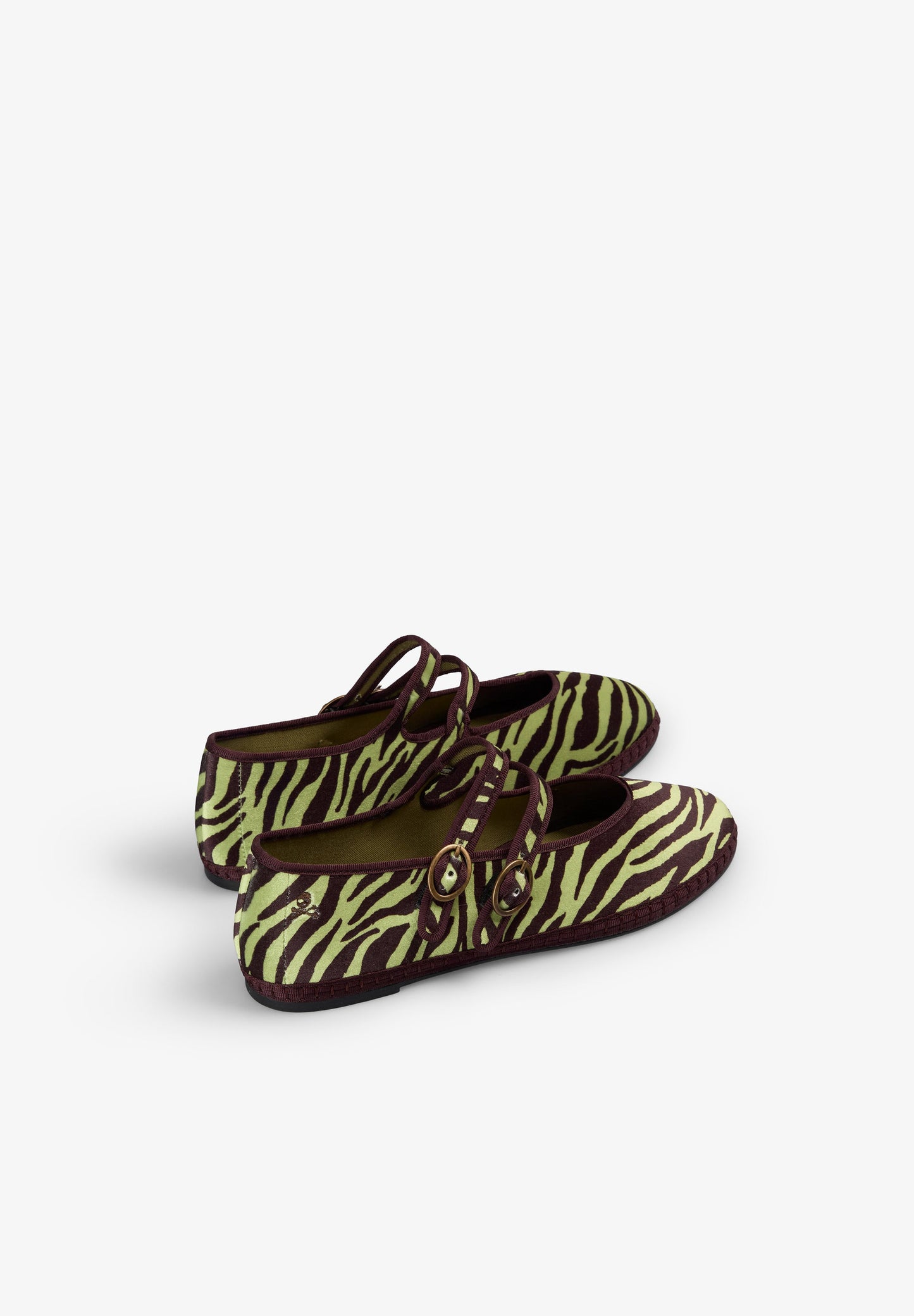 BALLERINAS AUS SAMT MIT ANIMALPRINT