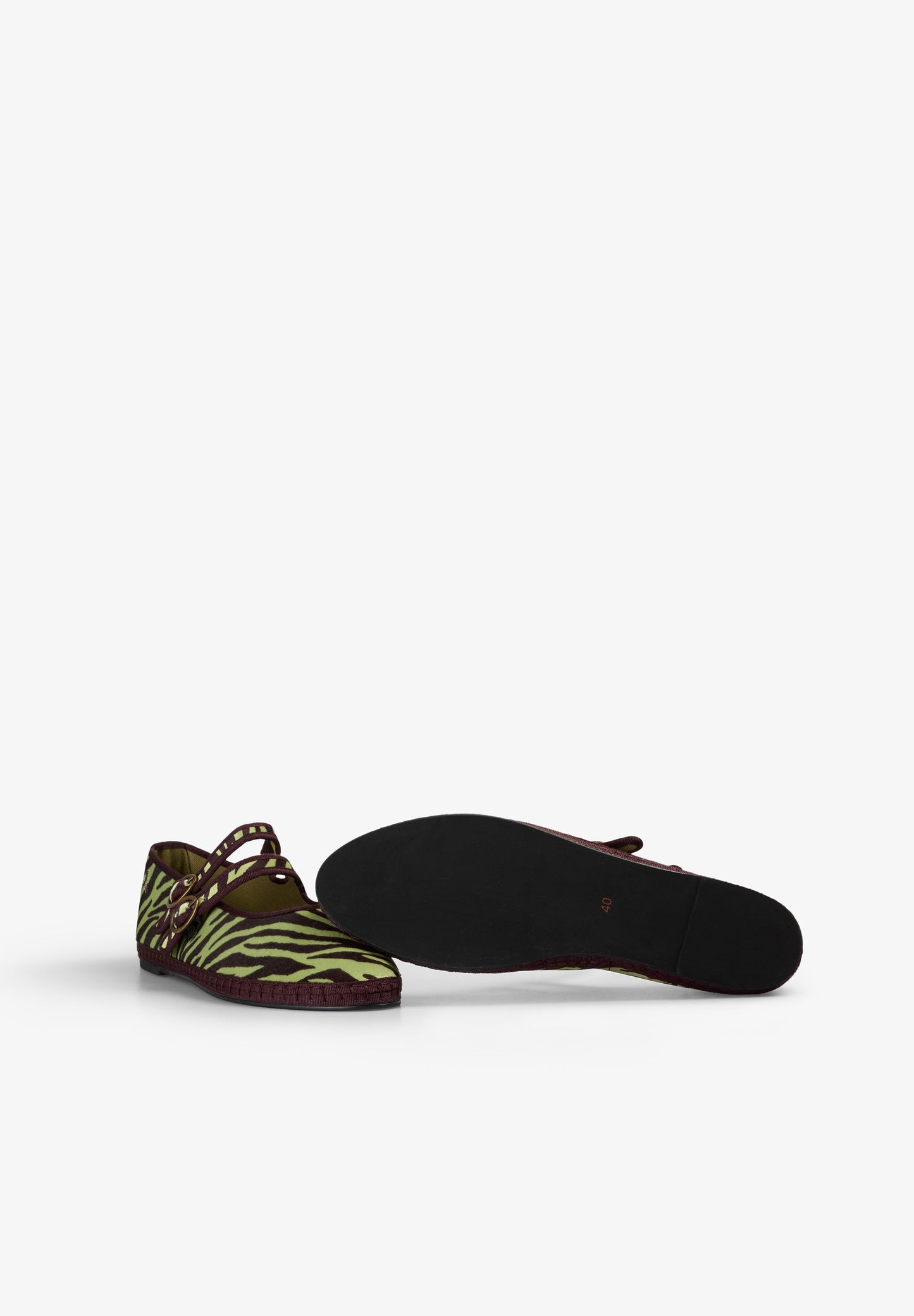 BALLERINAS AUS SAMT MIT ANIMALPRINT