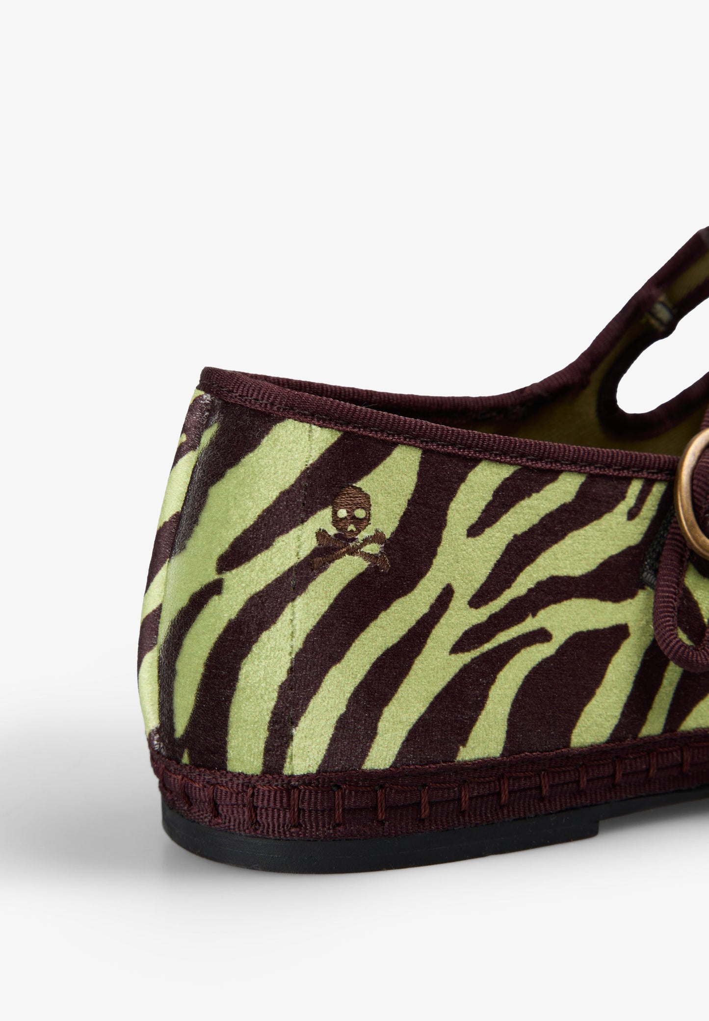 BALLERINAS AUS SAMT MIT ANIMALPRINT
