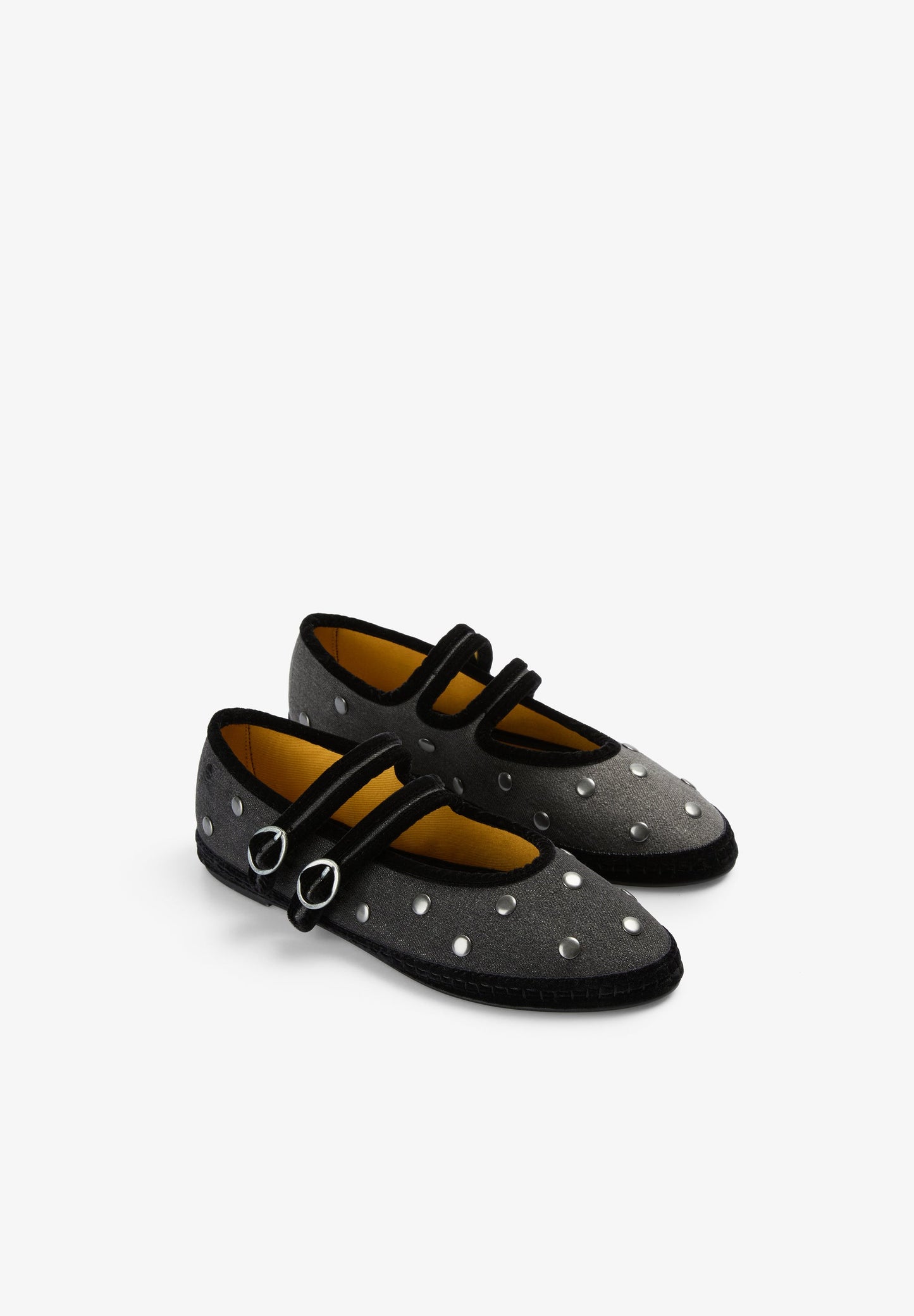 SCDENIMSTUDSDOUBLESTRAP SLIPPER