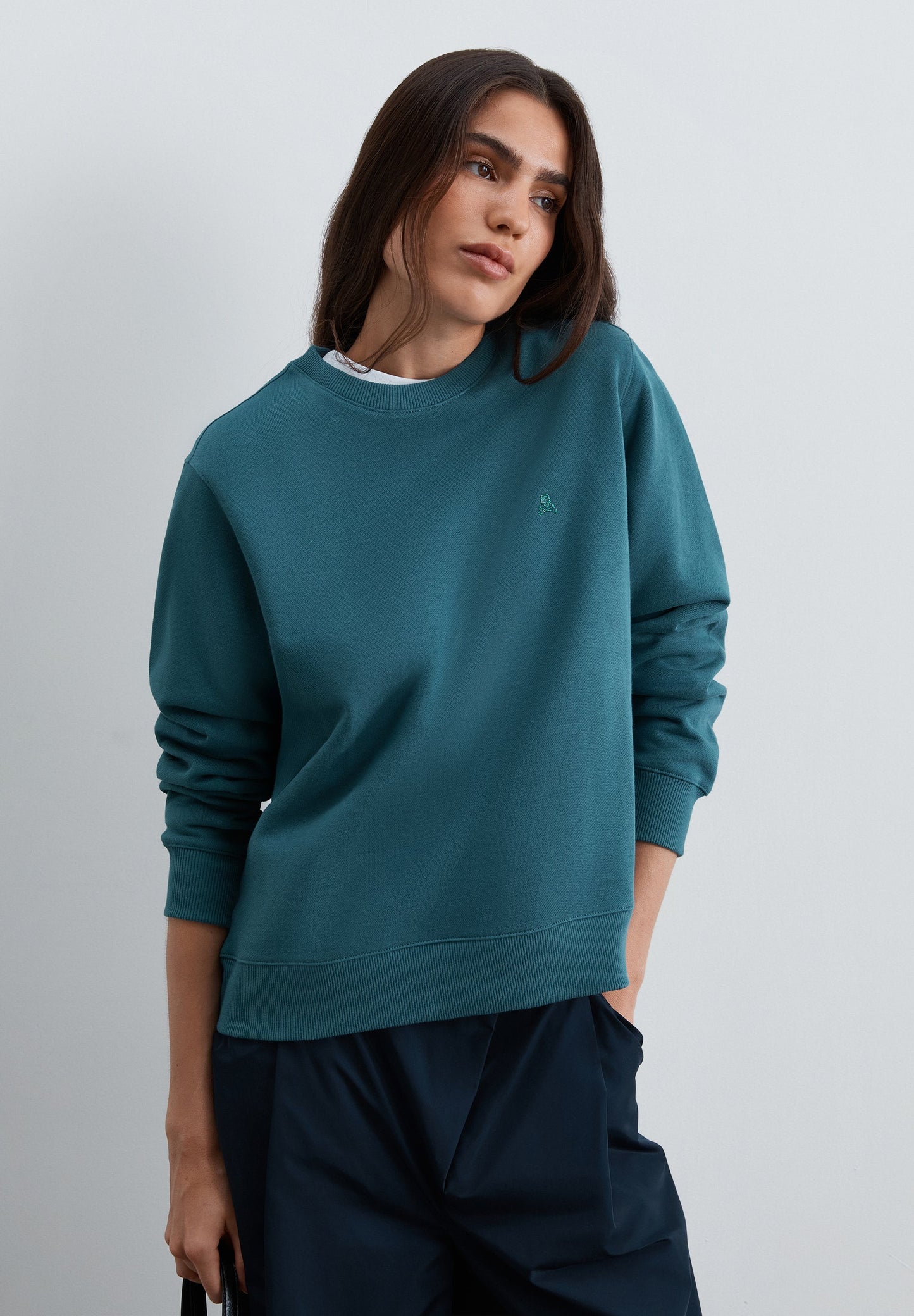FELPA RICAMATA REGULAR FIT