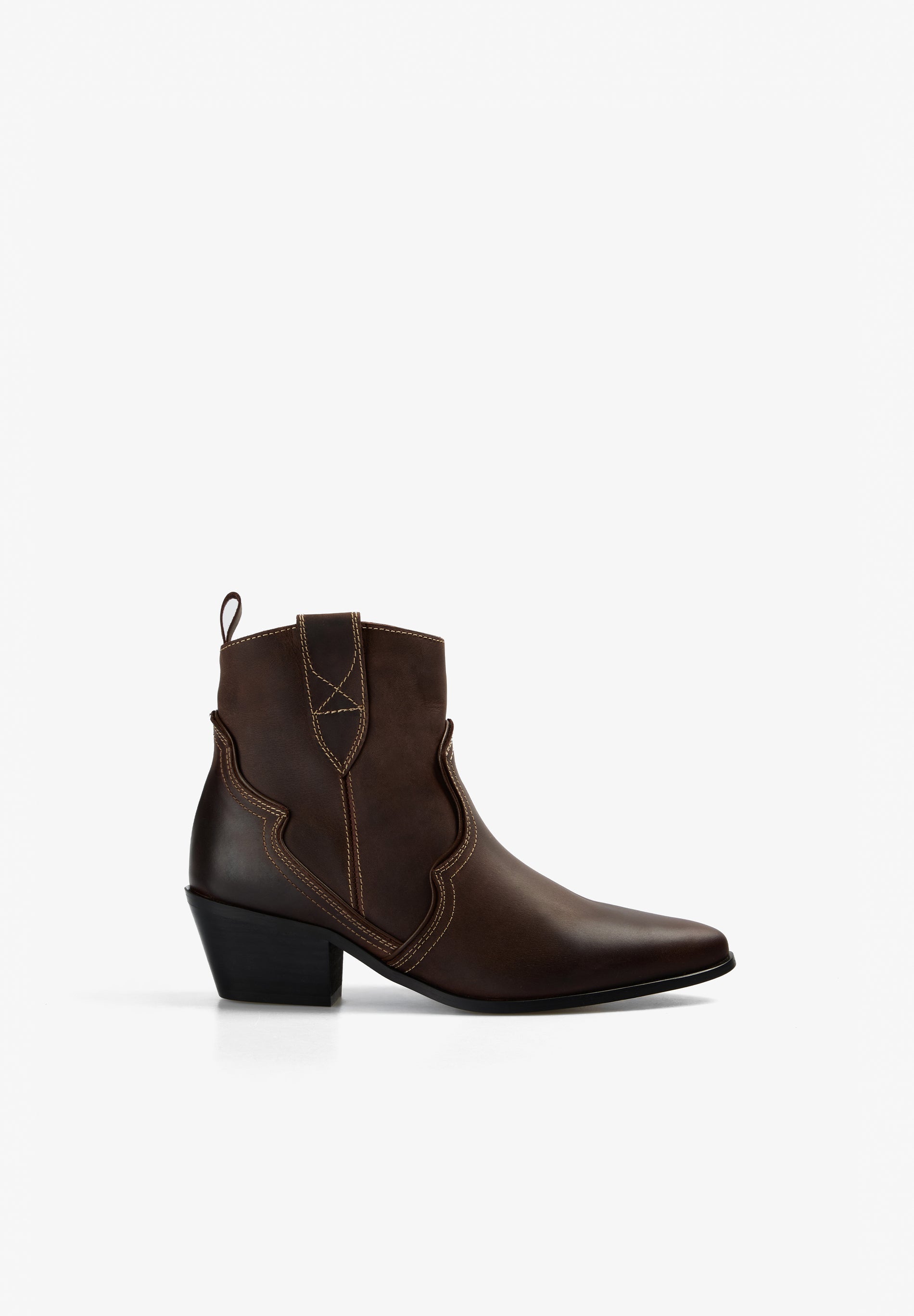 NIEDRIGE COWBOY-STIEFEL AUS LEDER