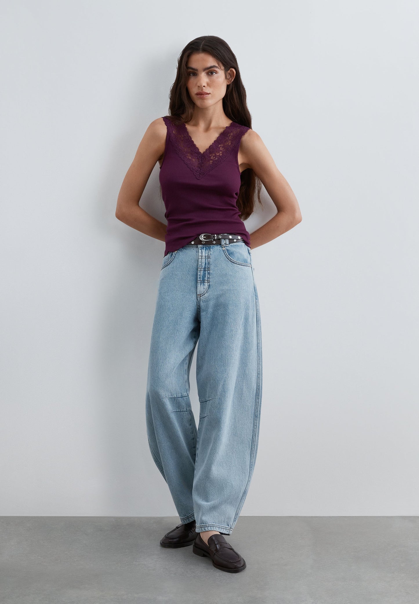 SCV LACE TANKE TEE