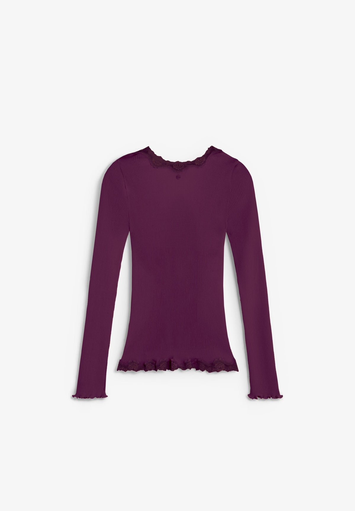 LACE RIBBED CARDIGAN