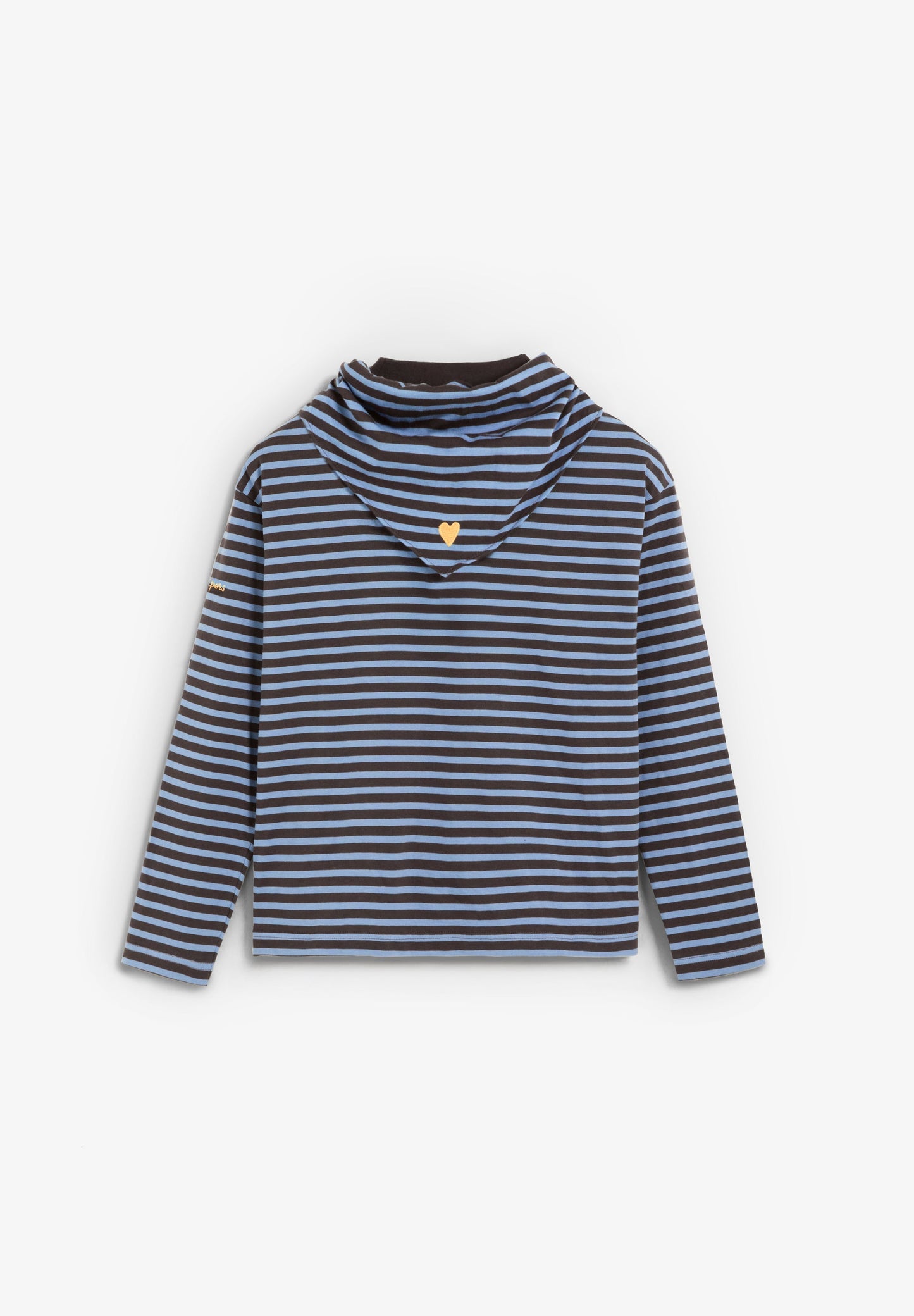 BASIC STRIPED T-SHIRT WITH COLLAR DETAIL