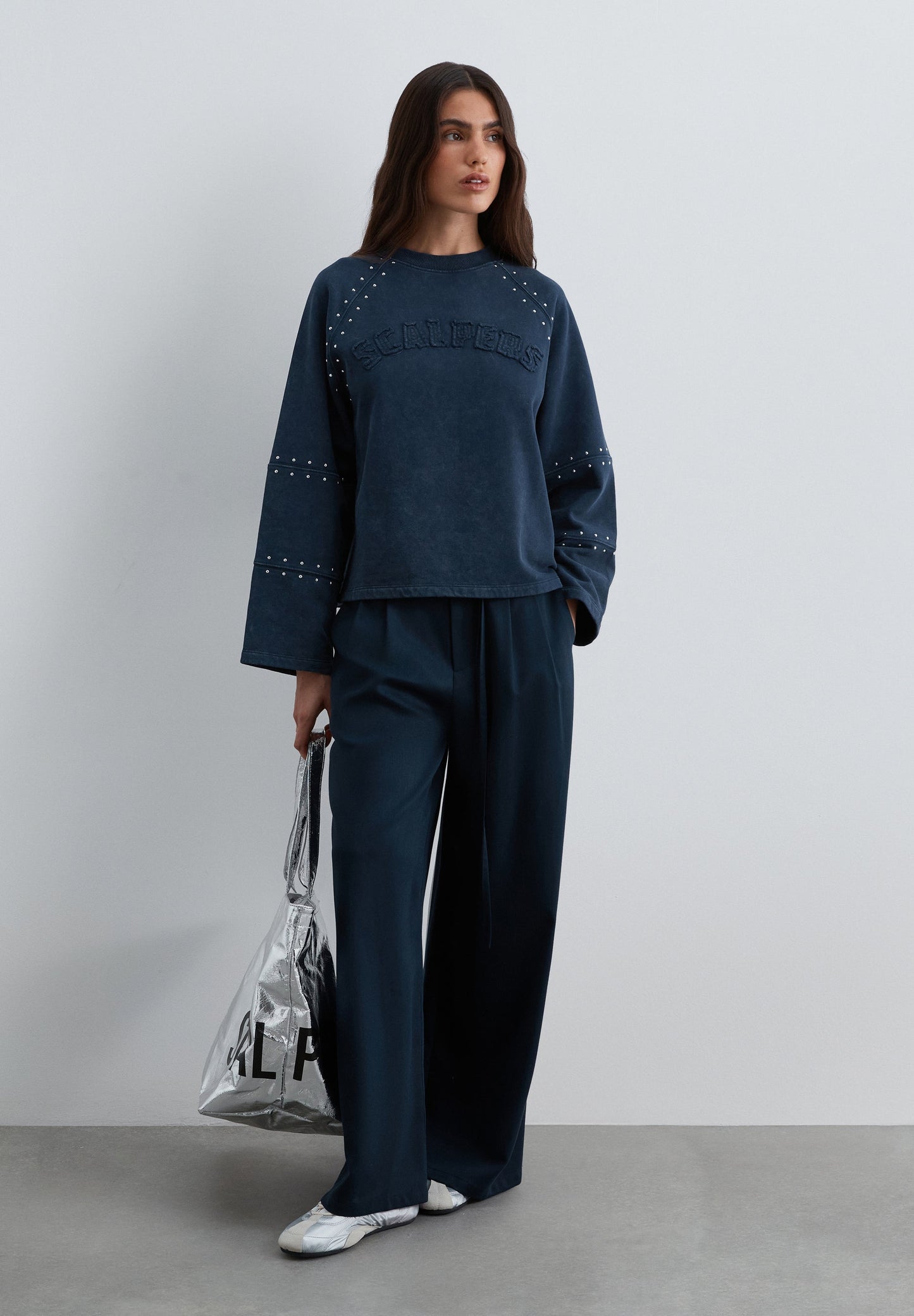 SCMARBLE STUDS CORPORATE SWEATER