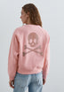 SWEATSHIRT MIT GLITZERPRINT AUF DEM RÜCKEN