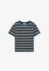 MULTICOLOURED STRIPED T-SHIRT