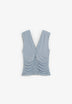 SCDRAPPED MESH TEE