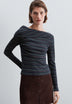 STRIPED RIBBED T-SHIRT