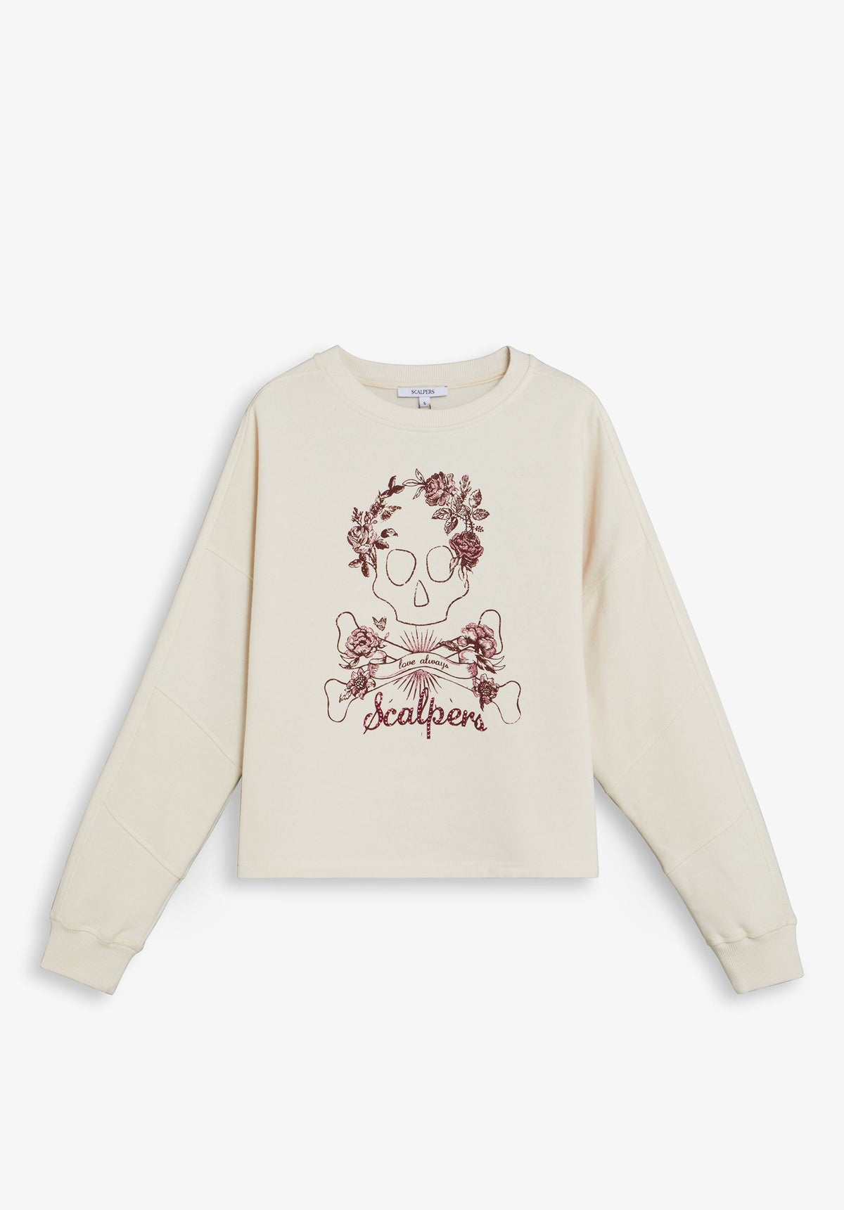 SCSKULL GLITTER STRASS SWEATTER