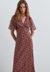 FLIESSENDES KLEID MIT PRINT