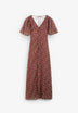 SCIKAT V PRINT DRESS