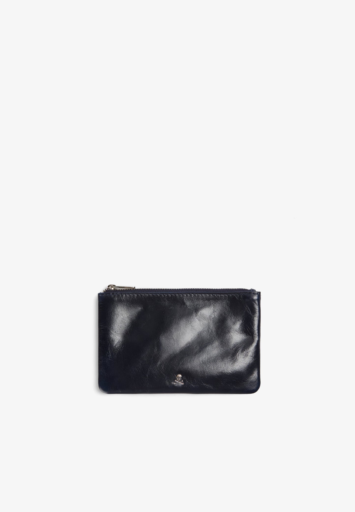 ZWEIFARBIGE BRIEFTASCHE MIT TOTENKOPF