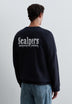 SWEATSHIRT MIT LOGO-STICKEREI HINTEN