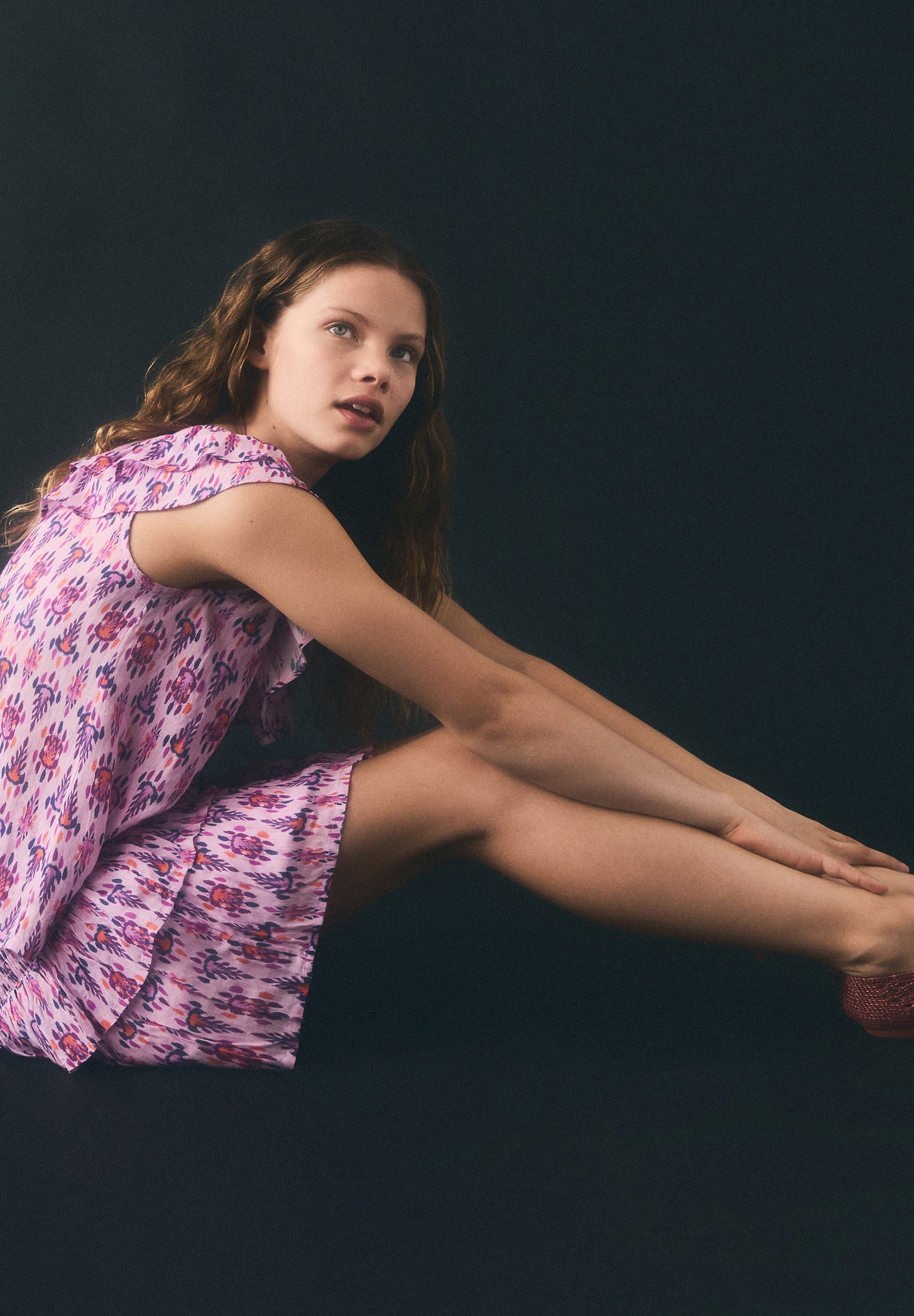 JUPE MULTICOLORE NID D'ABEILLE