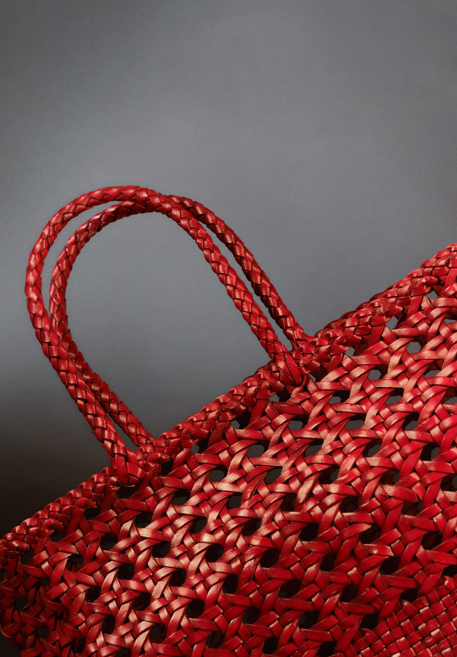BRAIDED LEATHER BAG