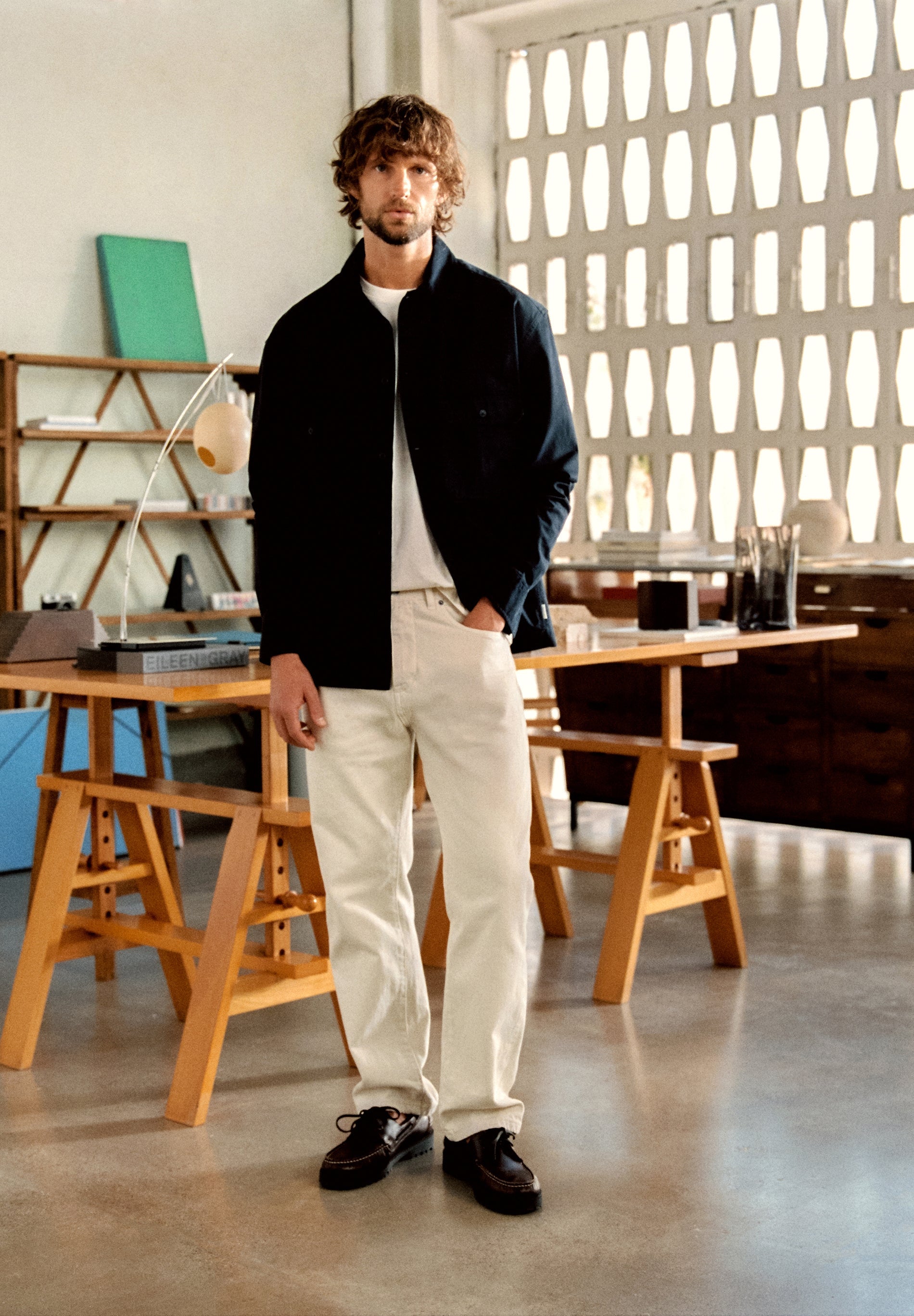 PANTALON DROIT COTON