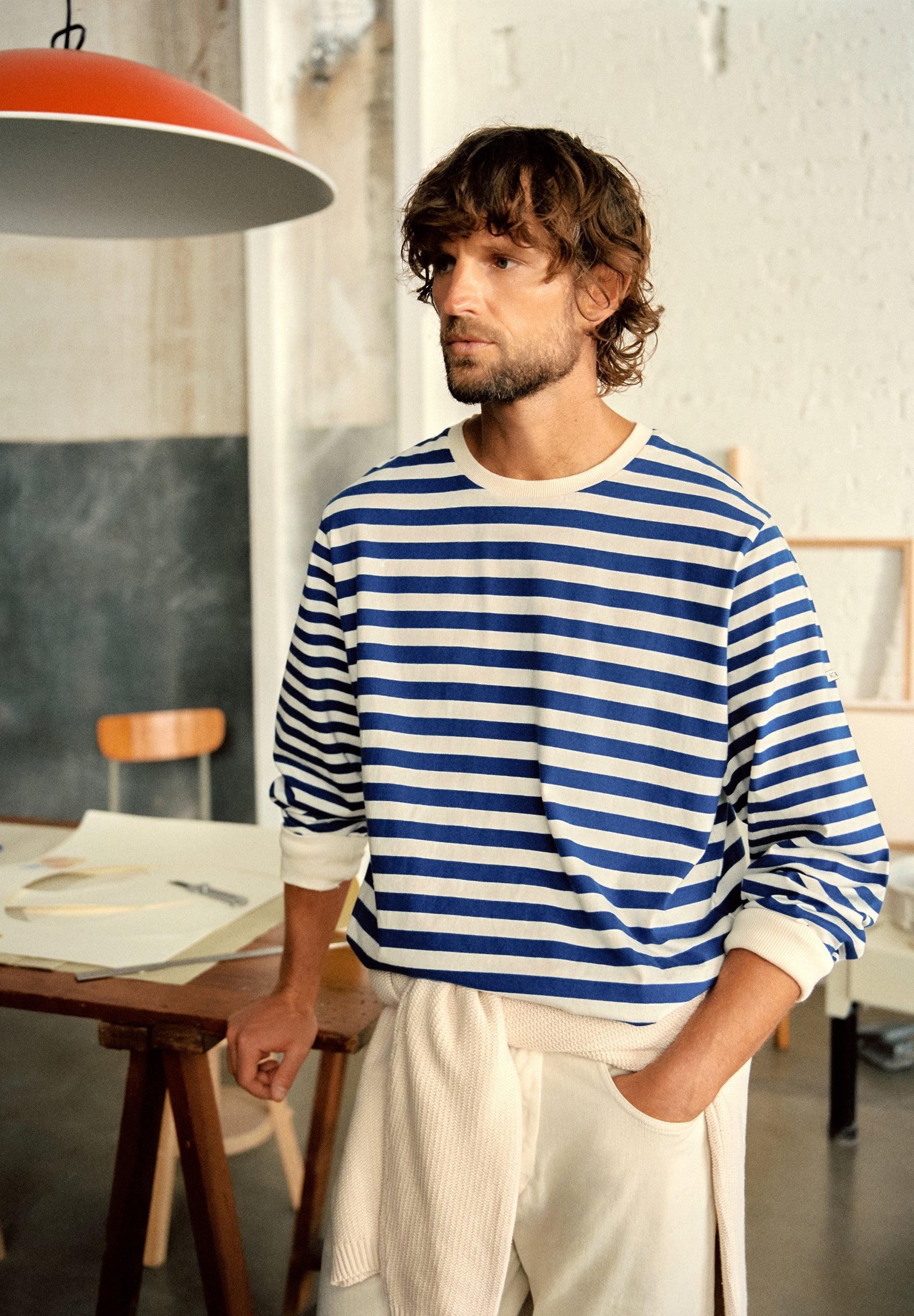 SCMIXEDSTRIPED LS TEE