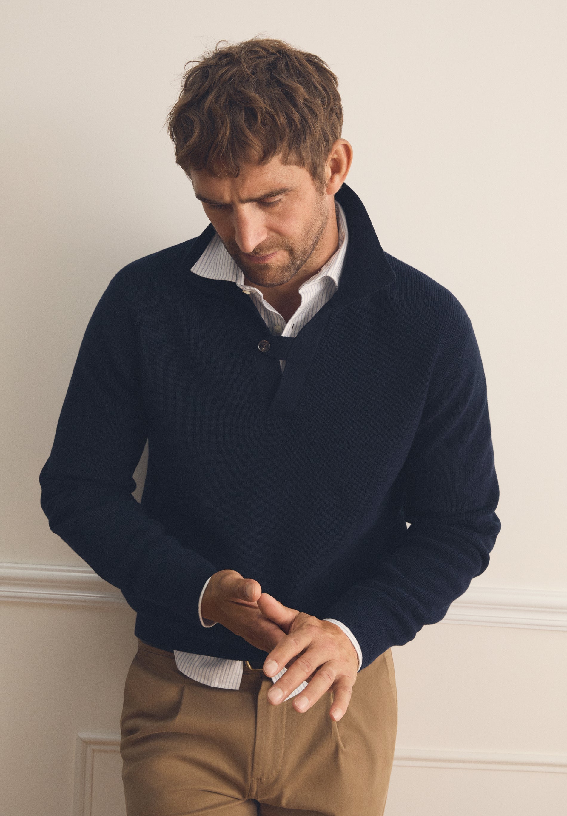 PULL COL TRICOT
