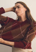 WOOL DIAMOND PATTERN SWEATER